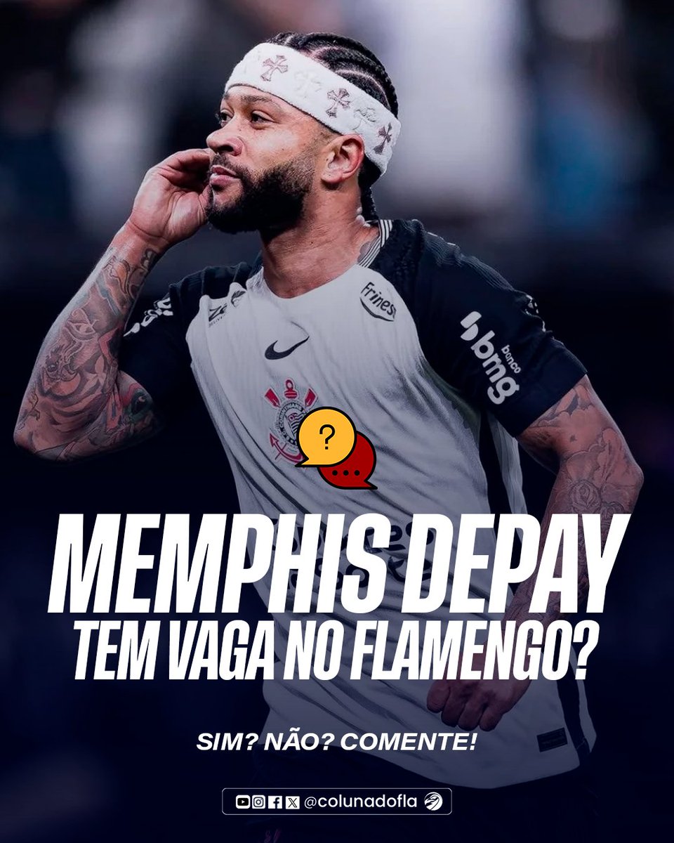 ColunadoFla's tweet photo. 📊 Memphis Depay tem vaga no Flamengo?

💬 Comente! https://t.co/yCNd4CQnLU