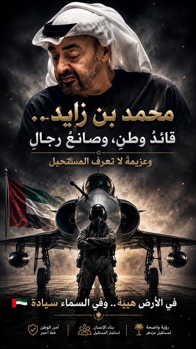 Saif_Bin_Nuaman's tweet photo. (محمد بن زايد)

قائد وطن و صانع رجال و عزيمة لا تعرف المستحيل 🇦🇪⚔️🇦🇪⚔️🇦🇪⚔️🇦🇪

هذا الذي تَبْرِد مخالبه الحديد
اللي تسربِل به الرجال دروعها
والبيد من دكّه تحت ناره تميد
و شبور من عادا يقص صبوعها

و ان حندس الداجي يشعلّها وقيد
الشمس تسطع به و قبل طلوعها
ب نار تنعش مثل عذرا يوم عيد
فلت جدايلها و فكت صوعها

لله درك سمح لكنّك عنيد
بالسيف تحصد م النفوس زروعها
يا الحر يا القرم الفلاحي يالفريد
غيث الشهامه و وِرْدْها و ينبوعها

توفد وفودٍ ما تسمي ع اللهيد
تعزل معاليقه و تمزّ قدوعها
مجهولةٍ معلومة الفعل الشديد
عزلك يا بو خالد مميز نوعها

من يجهل الميراج و العلم الوكيد
ياللي الكبود تمج من منقوعها
و ان دار كاس الدم و الدله وريد
قنّد مزاج لها حلا قرطوعها

شلت صواريخٍ رسل يوم الوعيد
تدعث صفوفٍ جحفلت بجموعها
تاخذ بديد لها و لا تعطي بديد
حتى المنايا ما يسدن جوعها

ياللي نباها كل ما عوّد أكيد
يسبق بشيره قبل صوت رجوعها
بنت الحديد اللي نفل بها الحديد
ساوت اسد فارس مع جربوعها

هي صاد باء بو خالد و ساعي بريد
يا اللي فعل سيفه رسم مطبوعها
إبها نرد الصاع صاعين و نزيد
نجدع خشوم الفرس ويّا تبوعها

و هذا الذي تَبْرِد مخالبه الحديد
اللي تسربِل به الرجال دروعها
لله دره سمح لكنّه عنيد
بالسيف يحصد م النفوس زروعها

سيف بن نعمان

#محمد_بن_زايد #الطيران_المجهول #شعر