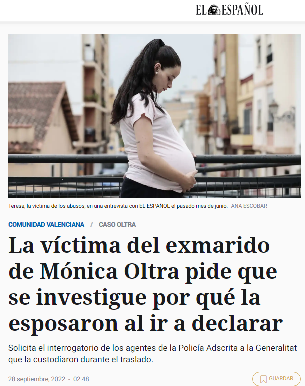 RaulGallart80's tweet photo. 🔴 RECORDATORIO | Teresa llegó esposada a declarar sobre las agresiones sexuales que ella sufrió.

Ni Sánchez ni Yolanda Díaz ni Irene Montero ¡nadie en la izquierda mandó mensajes de denuncia o apoyo! 

Queda claro que para la izquierda no es el qué, es el quién. MISERABLES. https://t.co/qTjJeBbHhA
