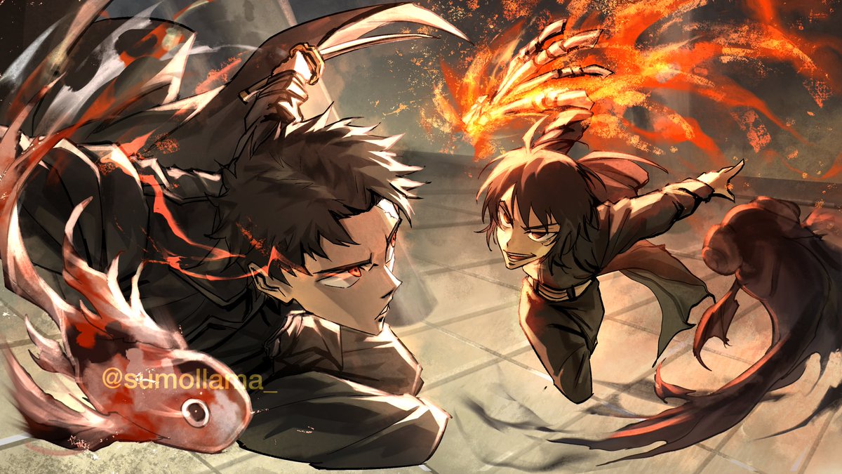 sumollama1's tweet photo. CHIHIRO VS HIYUKI
#kagurabachi https://t.co/j5YioSY9Or