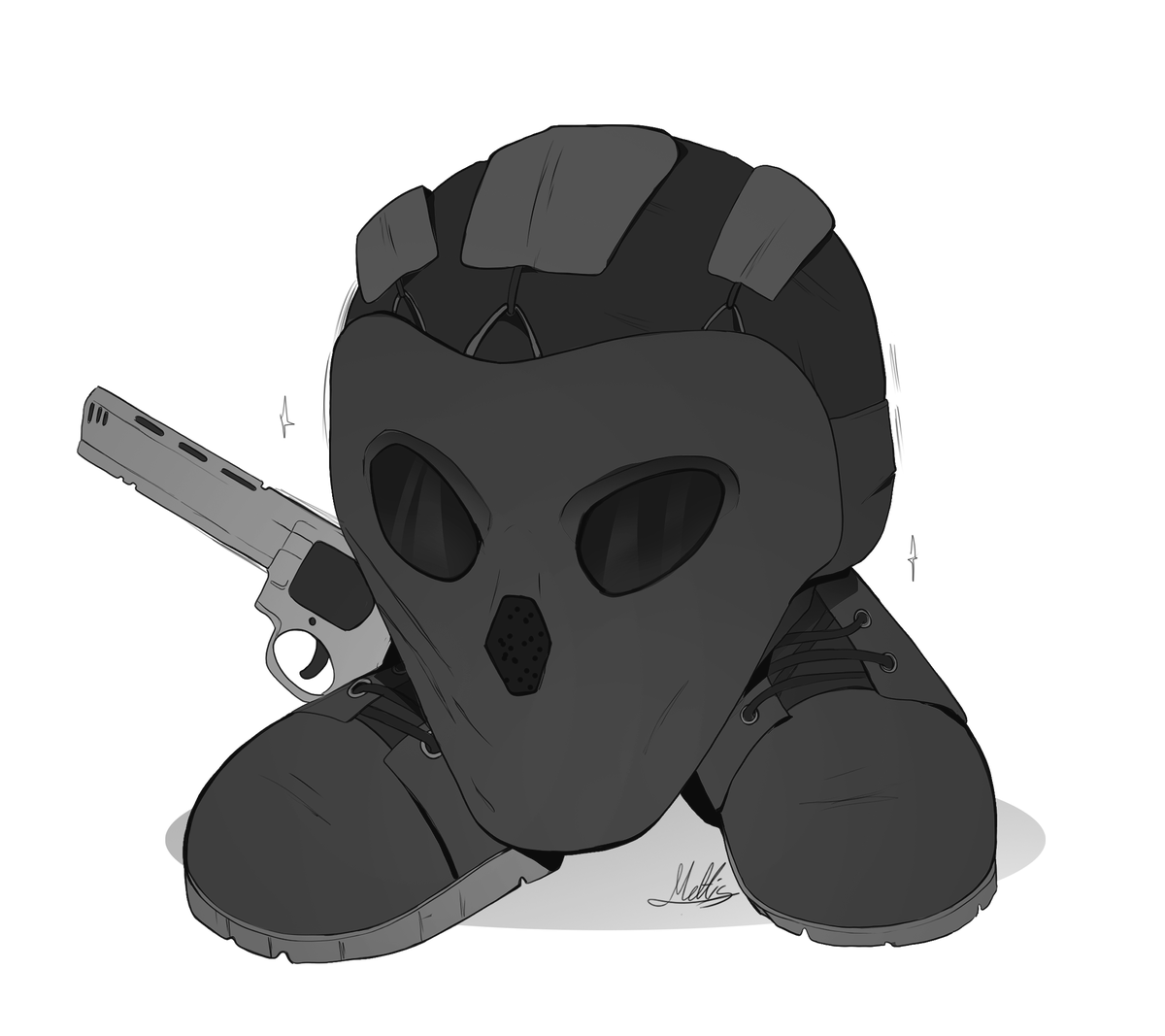 MeltisArt's tweet photo. Don’t let him kill anyone.

#R6community #Deimos #R6 https://t.co/aSNUN8ciYM