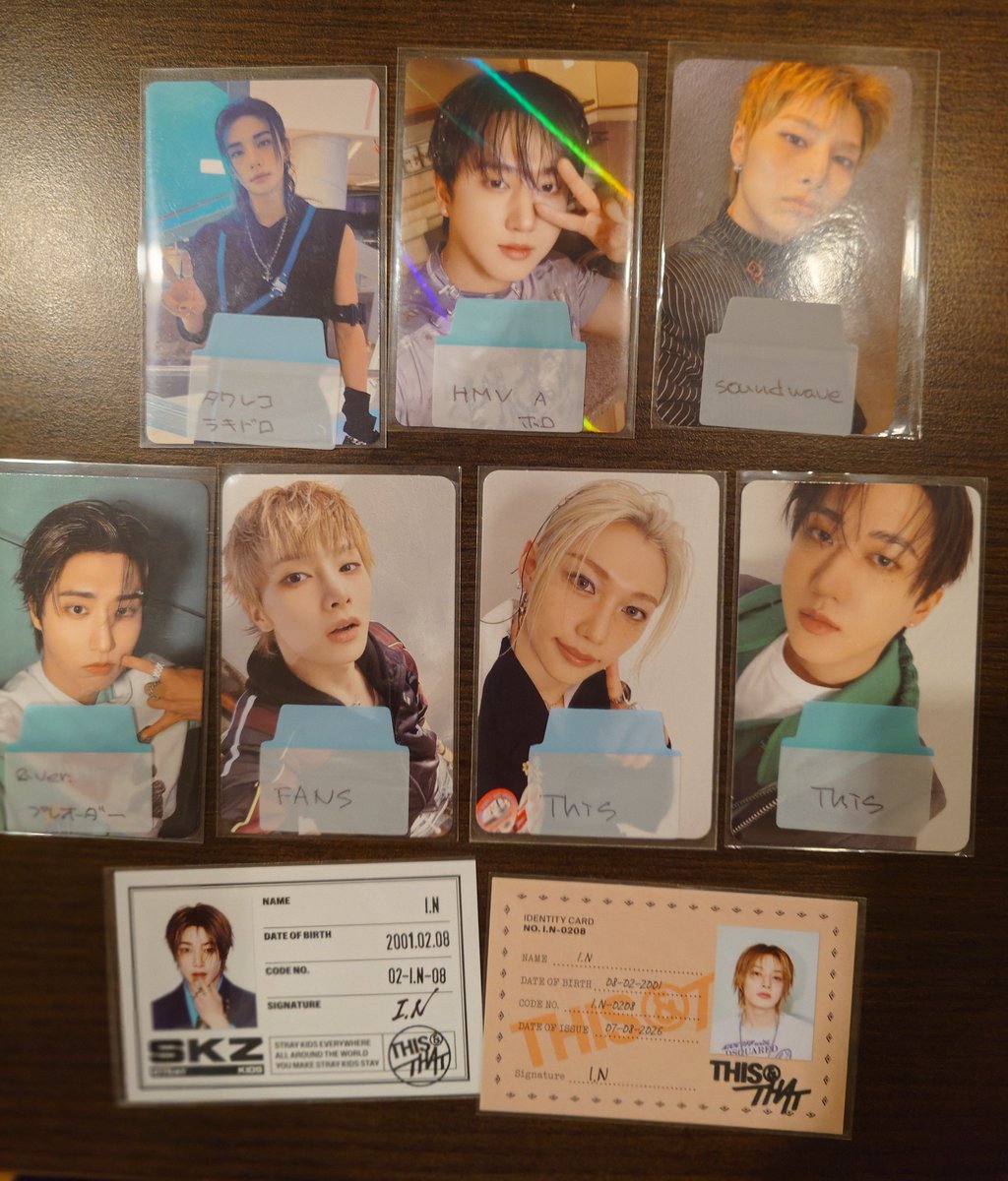 Straykidsスキズ トレカ交換 This＆That 店舗特典・封入 譲 画像のもの