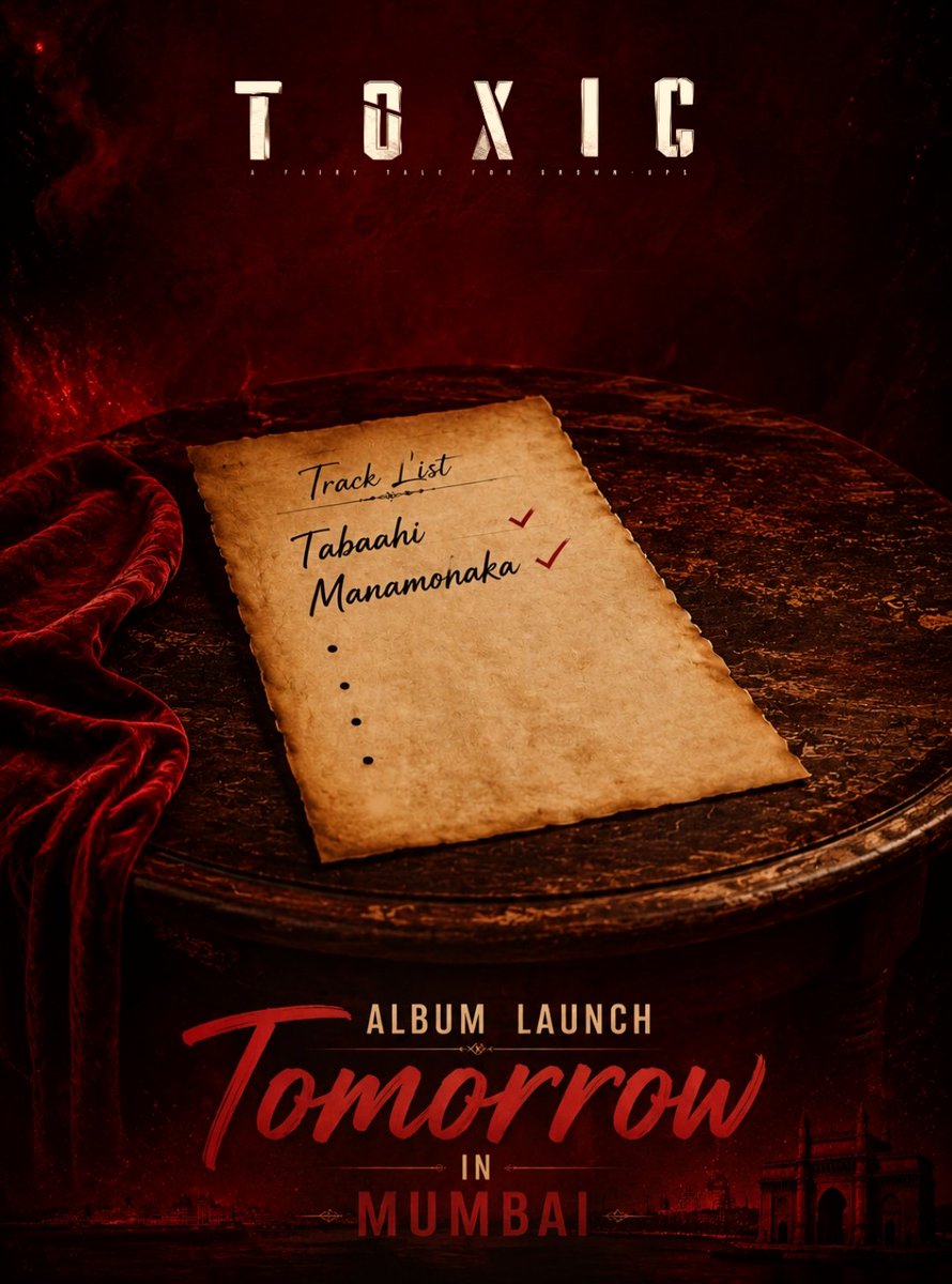 YashTrends's tweet photo. TOXIC Album From Tomorrow 🔥 

#ToxicTheMovie @TheNameIsYash 
#Yash #ToxicOn26thAug https://t.co/skl7QHjEmE