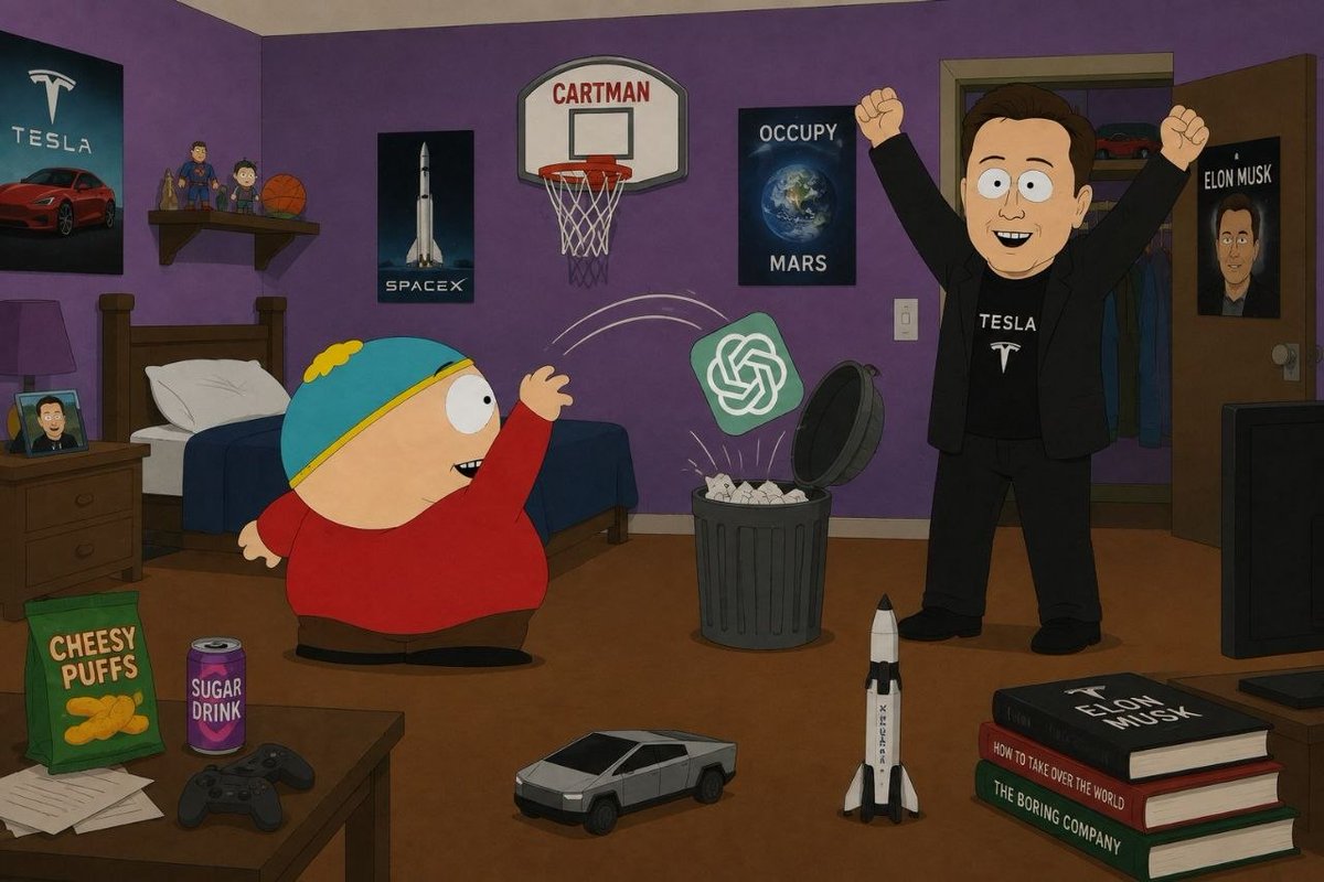 SouthParkMode's tweet photo. Straight to the trash. @elonmusk  approved. https://t.co/CLjPA6vZgG