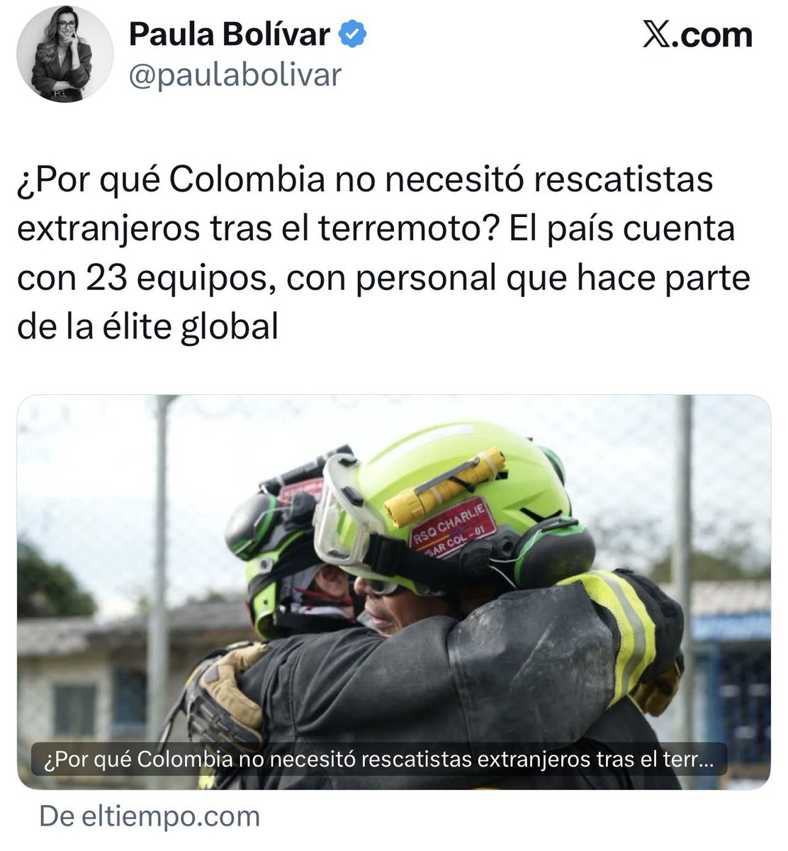 FisicoImpuro's tweet photo. Miren la canallada que están haciendo los medios de comunicación y periodistas para justificar las pésimas decisiones del presidente: dicen que con los 23 equipos de rescate que tiene colombia es suficiente para atender la emergencia, pero SOLO EN CALI hay 26 estructuras colapsadas con personas atrapadas. Debería haber UN equipo por estructura, o sea, los equipos de rescate colombianos ni siquiera alcanzan para cubrir Cali, y sin mencionar que Pereira tiene 66 estructuras colapsadas, Manizales 17 y en el Chocó ni siquiera se sabe cuántas hay.

Y pensar que así serán estos 4 años: LE VAN A JUSTIFICAR TODO