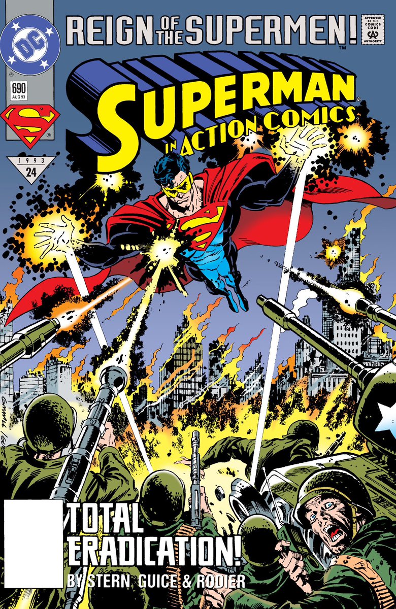 dctrinity90s's tweet photo. The Eradicator Saga! (Last Son Of Krypton) Reign Of The Supermen! Chapter 08 - New Earth Date: August 1993 - Storyline: Lies &amp; Revelations! #TheEradicator https://t.co/o15zuZ8FXO