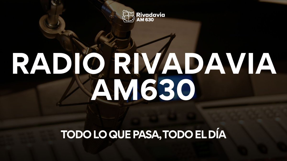 Rivadavia630's tweet photo. 📻 ¡ESCUCHÁ RADIO RIVADAVIA EN VIVO LAS 24 HORAS DEL DÍA!

💻 Web: https://t.co/nv8m9yZM7g
📱 App: Radio Rivadavia AM 630
🎧 YouTube: https://t.co/4J3OxQJTa7 https://t.co/kJneDLOEJM