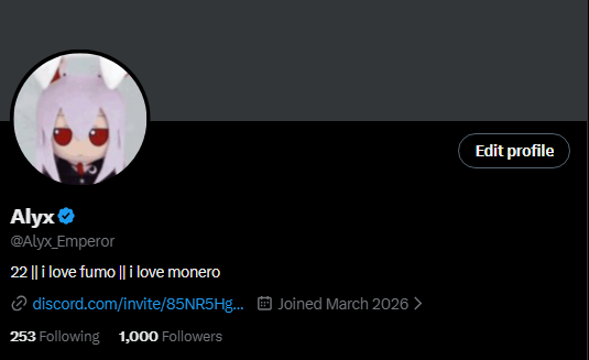 Alyx_Emperor's tweet photo. thanks for 1000 followers https://t.co/vEkR2mpZcq
