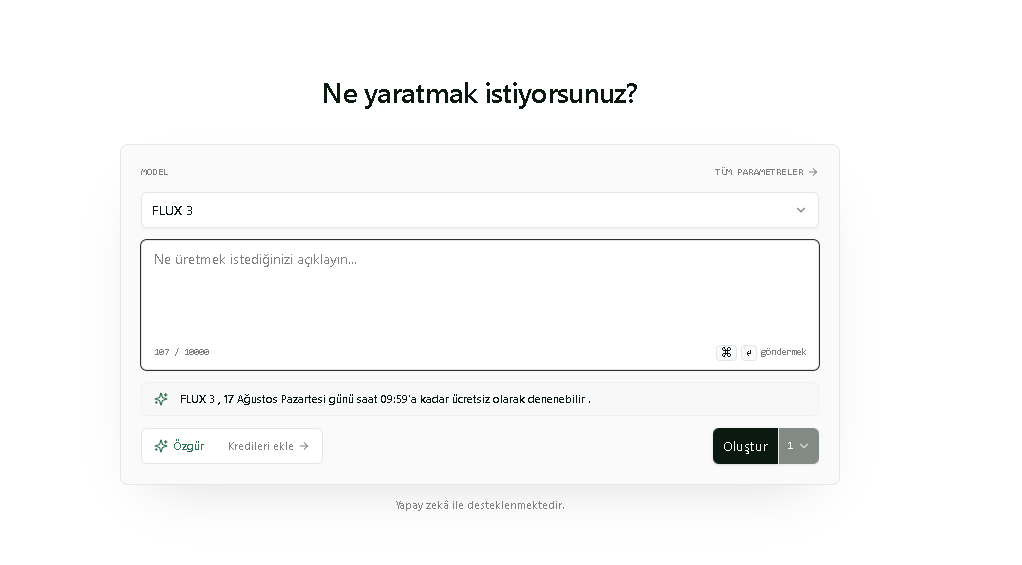 cryptoansys's tweet photo. @atillayurtseven Flux da 18.08 e kadar ücretsiz. https://t.co/BhnSY4QNFh