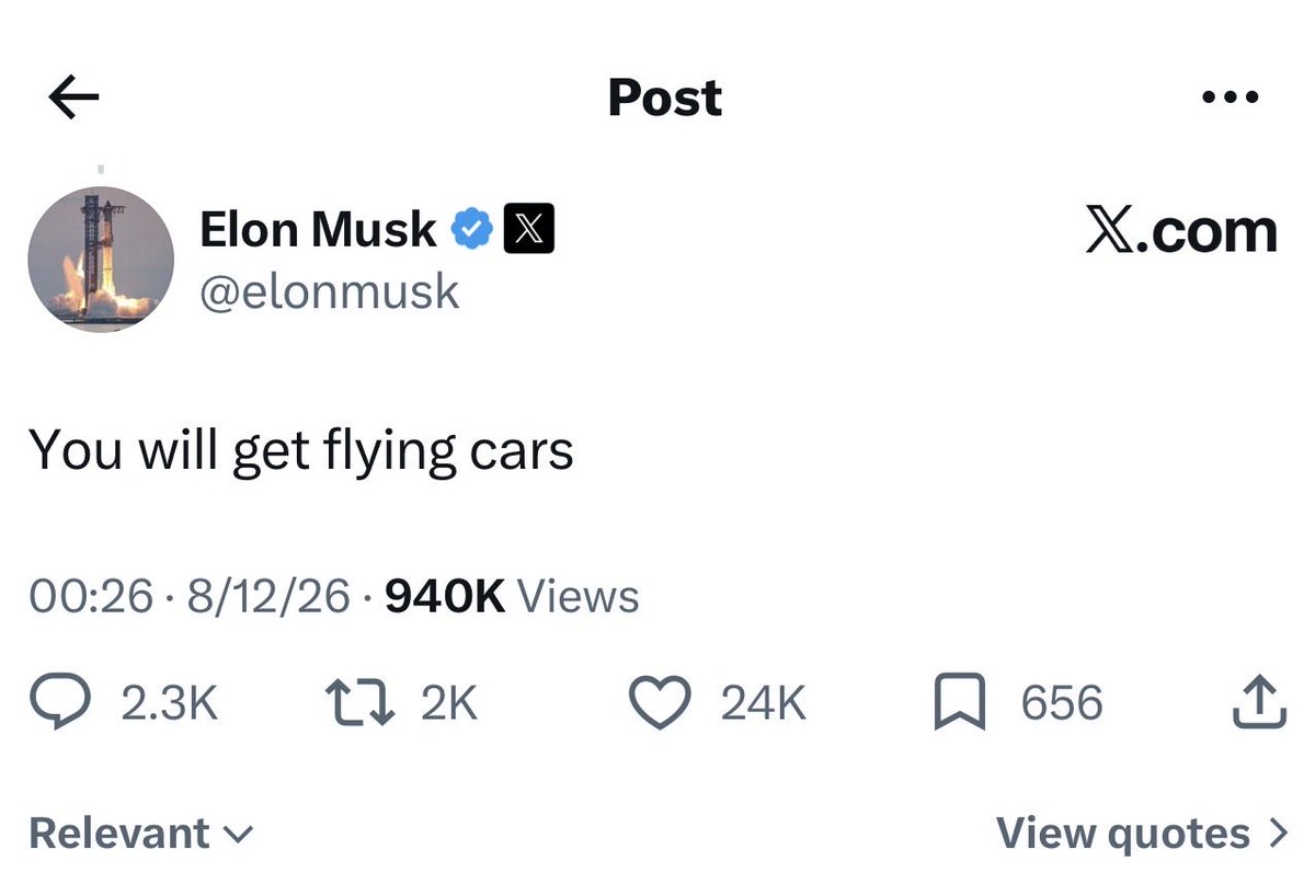 EdwardTSPXAi's tweet photo. #elonmusk “You will get flying cars” 🕺🏼
It is all very possible With #Ai 😎 https://t.co/IMlXXgK8Jy