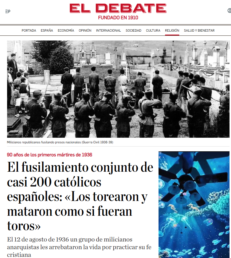 MasRazonqUnSant's tweet photo. Se cumplen 90 años de los ‘trenes de la muerte’

Fue un 11 y #12agosto y no fue un #eclipse

#LaOtraMemoriaHistórica

Más de 200 asesinados por el Frente Popular

Algunos toreados

Casi todos los supervivientes fueron asesinados después en Paracuellos

Enlaces en el post de abajo https://t.co/33kOzYz1Hf