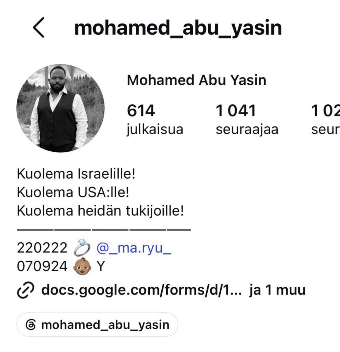 MinnaMkinen6's tweet photo. Kuolema Iranille!
Kuolema Irakille!
Kuolema Somalialle!
Kuolema Afganistanille!
Kuolema jokaiselle muslimivaltiolle!

Onko tämä #eriasia? https://t.co/IODwRH9SeJ