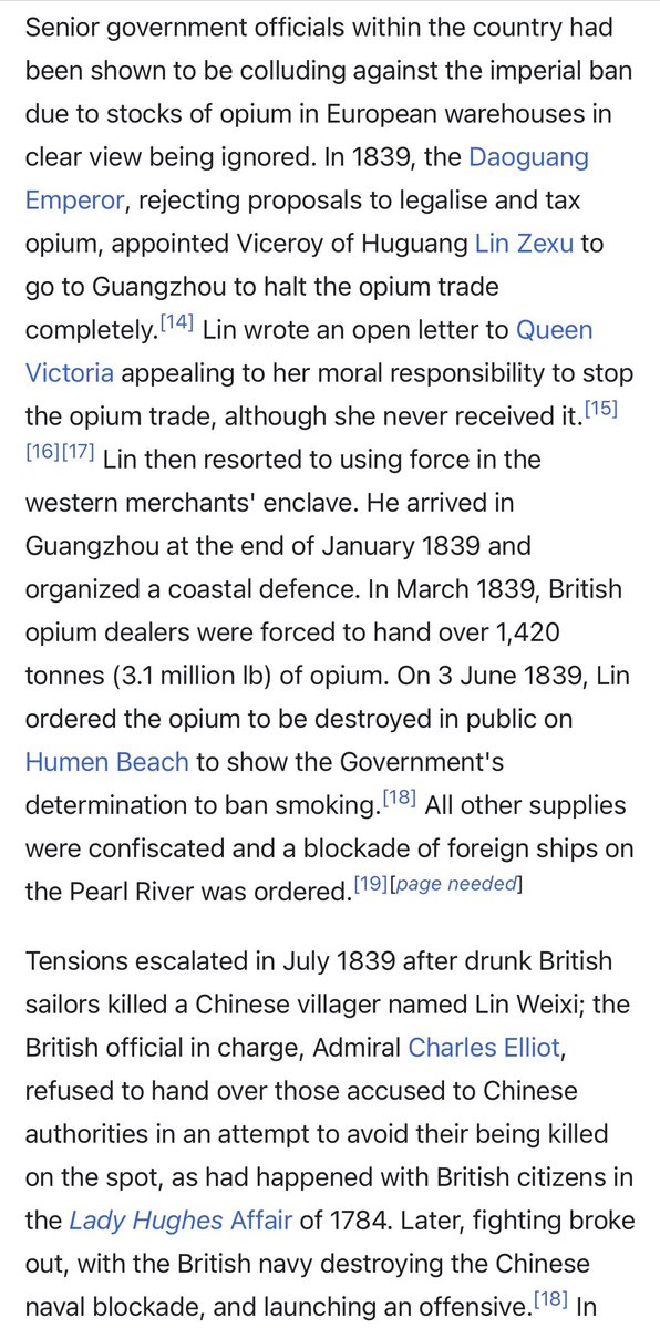 SaltandLight51's tweet photo. So…who exactly is responsible for the Opium trade and ongoing epidemic?
Who are the bad guys again?
Is China actually a “sovereign” nation?
How come I didn’t learn about this in school??
I have so many new questions…🤦🏼♀️
#HistoryMatters
#FirstOpiumWar https://t.co/g5BeBP8Iw7