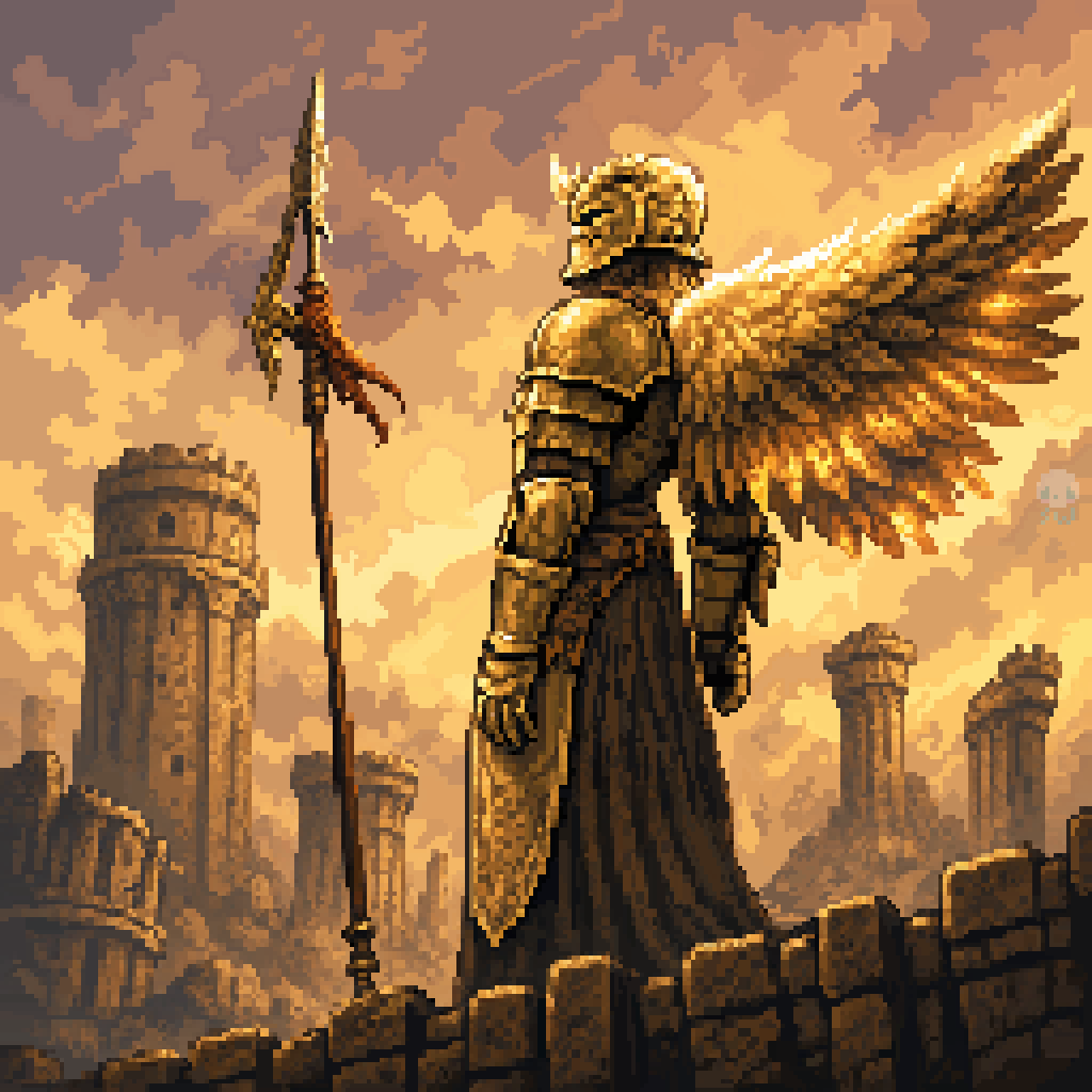 skullwub's tweet photo. Arbiter of Divinity #pixelartㅤㅤㅤ https://t.co/DrUoBhsU3t
