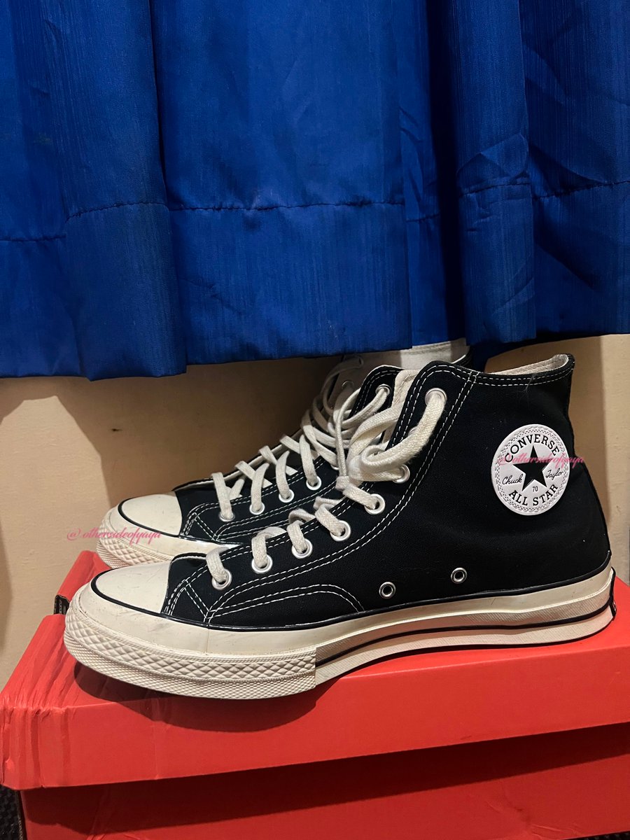 othersideofyaya's tweet photo. WTS‼️

Preloved Converse 70's unisex
BLACK

Size 44 (28.5 cm)

💰700k, negotiable, dm aja
harga beli 1,2jt

🏡jogja
🍊bisa oren

want to sell, sale, sepatu https://t.co/gHCUBsXro0
