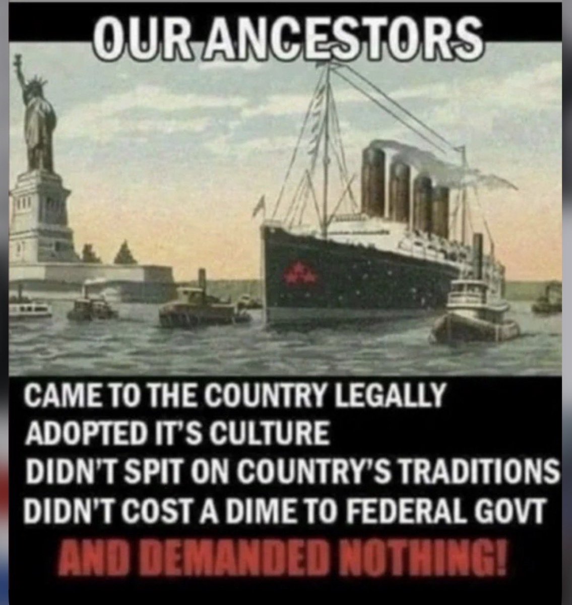 redbloodedmom's tweet photo. @ACTBrigitte @TheRightMelissa Immigration laws being ignored are destroying this country’s safety, security and economy. https://t.co/sBo8KPmiPR