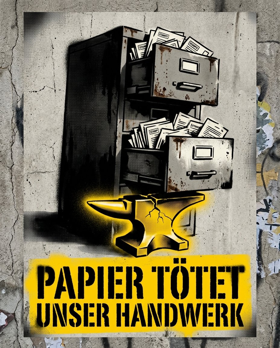 LibPatGR's tweet photo. 64 Mrd. € Bürokratiekosten (Normenkontrollrat). Die Regierung feiert 10,4 Mrd. Abbau. Kein Befreiungsschlag, sondern blanker Hohn fürs Handwerk. Die einzige Lösung: Verfallsdatum für alle Gesetze. Ersatzlos löschen. #Bürokratie #Wirtschaft https://t.co/OxqVfZLURg