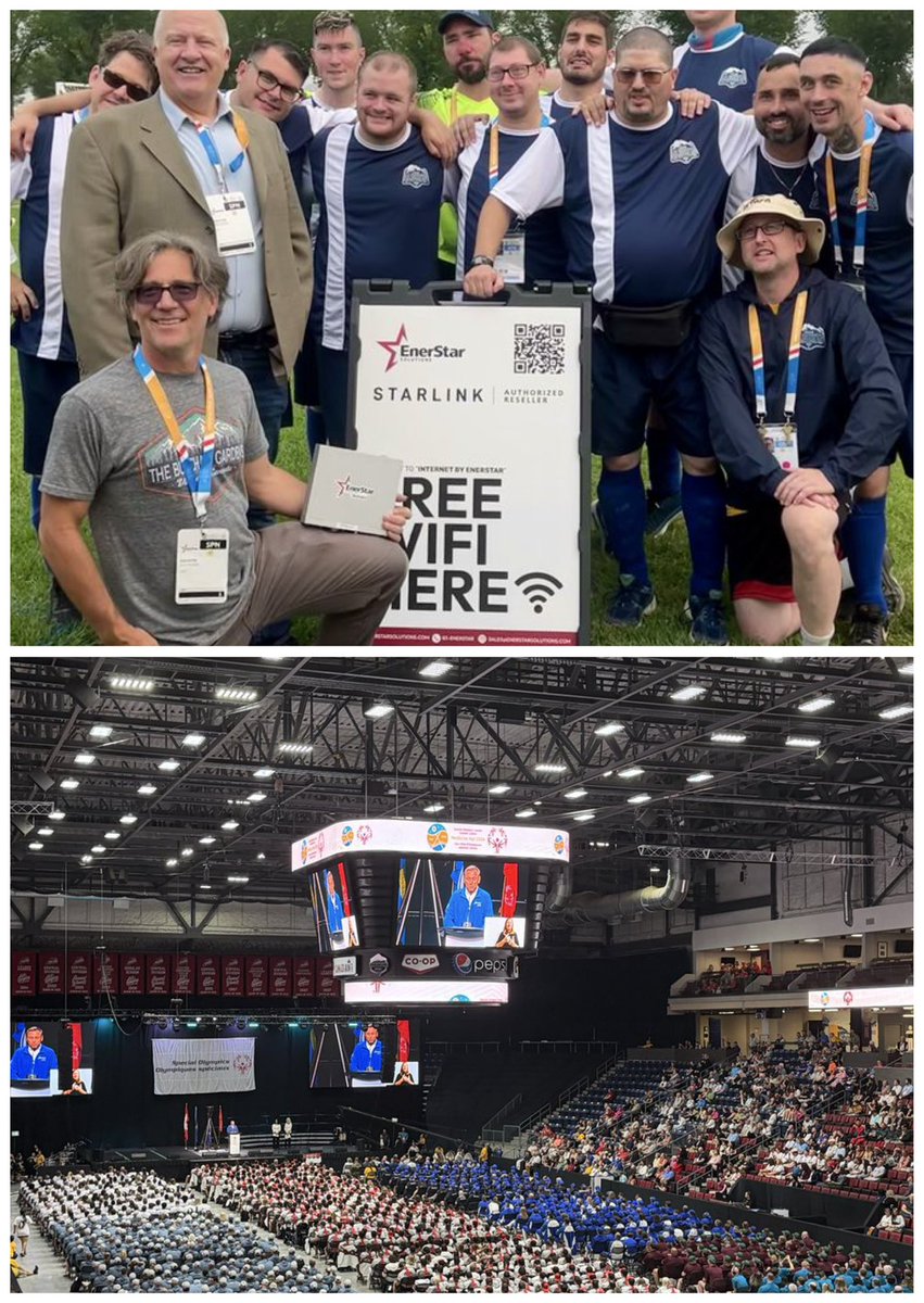 cb_doge's tweet photo. Starlink is connecting thousands at the 2026 Special Olympics Canada Summer Games. 🇨🇦

EnerStar has deployed more than 14 @Starlink systems across seven venues providing free high-speed Wi-Fi and supporting livestreams, score reporting and event operations. https://t.co/Gl3bEDIaQX