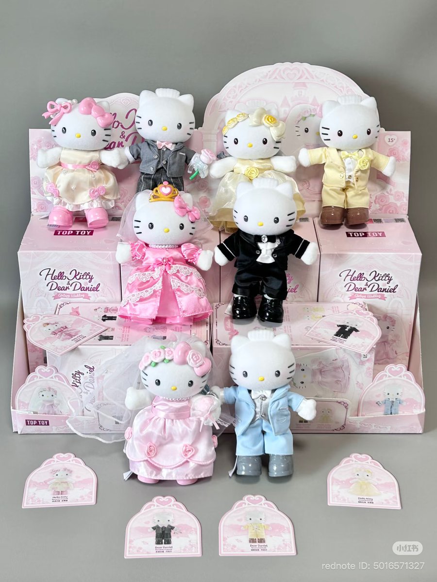 gelatoneii's tweet photo. กล่องสุ่ม Hello Kitty &amp; Dear Daniel ในชุดแต่งงาน 💍👰💒 https://t.co/NLHfUAuCxr