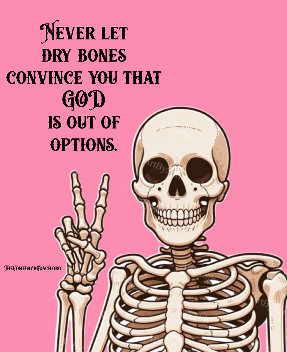 MichelleRooney7's tweet photo. Nothing is impossible with God.🙌🏻🔥(Luke 1:37)
Not. One. Thing. 
Dry bones just mean He’s still workin’.🦴👆🏻💪🏻🎉
#thecomebackcoach #drybones #miracles #nothingisimpossible #prayer #Helives #Jesus 
#lifecoach #traumacoach #healthcoach #amen https://t.co/ZfAw8h125I
