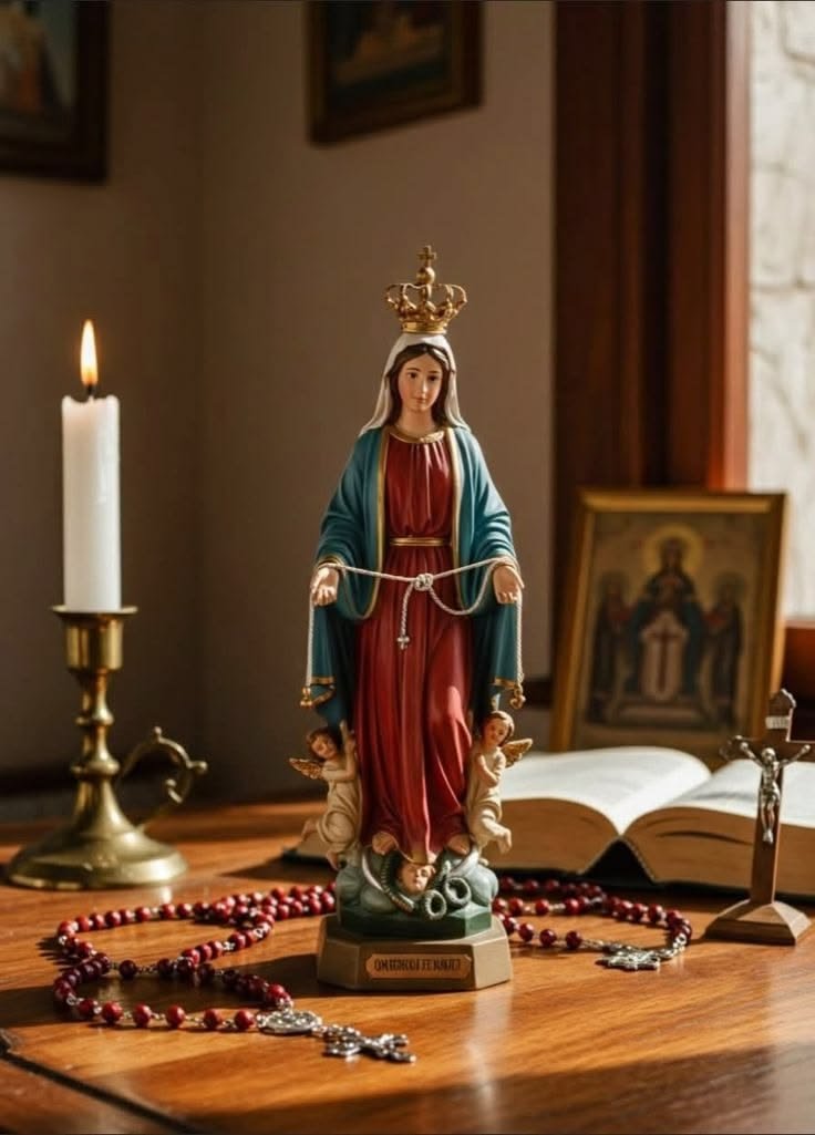 JustAdaugoijele's tweet photo. Centuries ago, monks prayed all 150 Psalms every day.
But most ordinary people couldn’t read and they longed to pray too.

So the Church gave them something beautiful:
150 Hail Marys, counted on beads, in place of the 150 Psalms. It became known as “the poor man’s psalter.”That’s what the rosary has always been, a way for everyone to pray deeply. Not just monks. Not just scholars. Everyone.

And here’s what most people get wrong: the rosary isn’t worship of Mary. It never was.
 It’s a meditation on the life of Jesus... His birth, His death, His resurrection, through the eyes of the one who knew Him best.
That’s why Our Lady asked for it at Lourdes and Fatima. That’s why popes have prayed it for centuries.
And it’s why you can pray it too, even if you’re not Catholic.

If you’ve been waiting for a sign to pick up a rosary, this is it.
