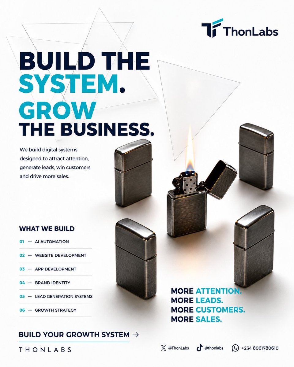 ThonLabs's tweet photo. What's does your business need?

You want to speak to someone?

Speak to us.

Let's cook up some strategies. 

We can make it work.

Speak to us today and let's fix your business. 

 Get you more customers,  more leads...more sales...

NO COST SPEAKING WITH US. https://t.co/nUKXuhIsBJ