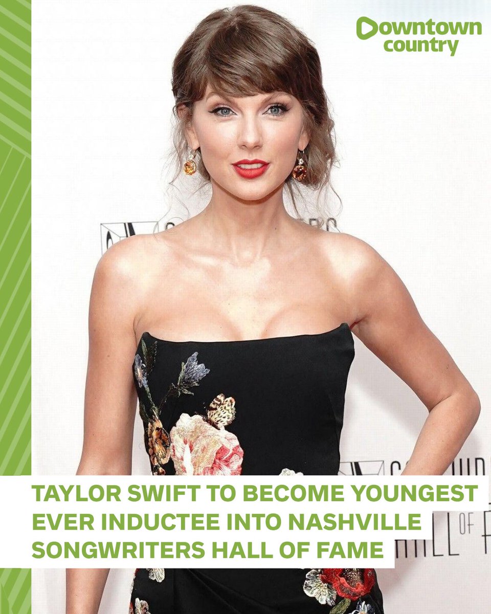 DTRCountry's tweet photo. Aged just 36, Taylor Swift, the 'Love Story' and 'Our Song' singer, will take her place on the roster during the 56th Anniversary Nashville Songwriters Hall of Fame Gala this autumn 🌟🎶🎸
https://t.co/ZG6KCxYCdh https://t.co/SC89fU4hUH
