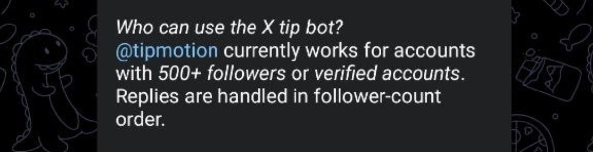 _vrscee's tweet photo. Nice update by @motiontip , its good to reduce some spam. if u are low followers like better build your tip power first in one or two days u will get 500 followers. just keep shilling good coins like $WISHBONE $PONS $BRODIE $MOTION $STONKBROKER. and u will get your power https://t.co/RXZRNeclK9