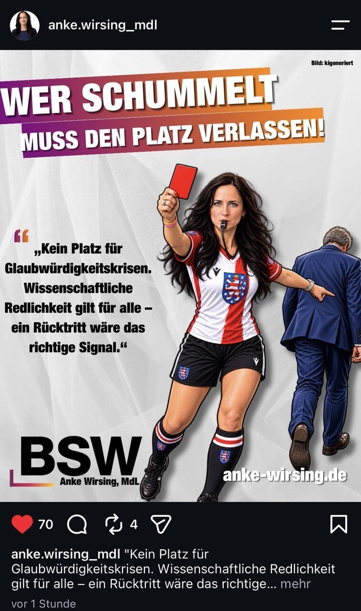 juttafreitag6's tweet photo. Das Urteil der TU Chemnitz könnte auch für Katja unangenehme Nebenwirkungen haben. 
Die BSW-Spitze und das BSW Sachsen-Anhalt fordern vom Thüringer Landesverband  ein Misstrauensvotum gegen den  „Betrüger“ Voigt.
Wenn Katja sich weigert, droht ihr ein Parteiausschlussverfahren😳
BSW-Landtagsabgeordnete Anke Wirsing demonstriert gegen den Wolf-Voigt-Kurs (Im Text der Compact hat man den Vornamen falsch geschrieben. Natürlich muss es  "Anke Wirsing" heißen und nicht "Katja")
https://t.co/QOo3SlvbGM
Voigt wird alles versuchen seine Lebenspension, die ihm ab Dezember zustehen würde zu retten. Diejenigen, die das NICHT wollen, werden aber zahlreicher.
https://t.co/oWd91ZWWLq