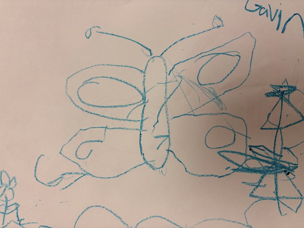 palmspringspstv's tweet photo. Two students, one crayon - PSTV students learn how to work together non-verbally by creating a drawing with just one crayon… without talking! Teamwork makes the dream work! 

@PSMSChoice https://t.co/XWgM7ncoXS