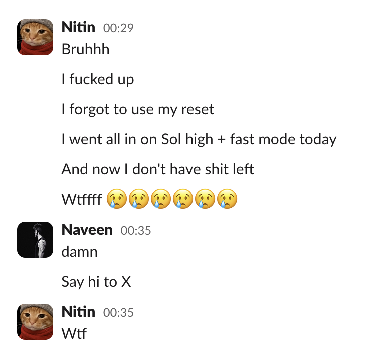 naveen_io's tweet photo. Someone should look into the mental health effects of codex resets https://t.co/n2cOeJRenz