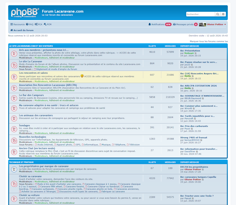 lacaravane_com's tweet photo. Au 12 août 2026, j'ai réinstallé le forum du site Lacaravane sur un autre serveur et ai réparé le bug de connexion, j'ai envoyé un email à certains d'entre vous pour tester la connexion au forum 🙂 https://t.co/1P5lrtwVG5