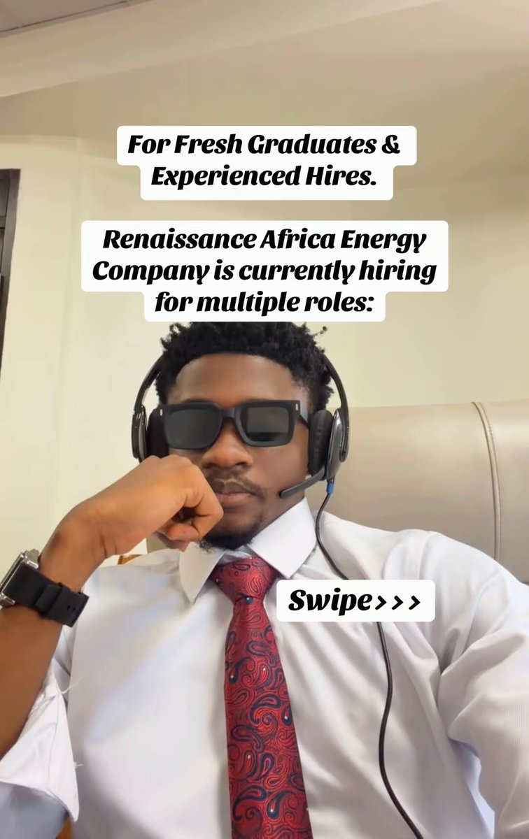 EngrDapper's tweet photo. For Fresh Graduates &amp; Experienced Hires.

Renaissance Africa Energy Company is currently hiring for multiple roles:

Application link: https://t.co/1ATq7s3kt3

Application Deadline: Not specified

Repost &amp; share with interested candidates within your network.

#Renaissance https://t.co/vjWlai6NyM
