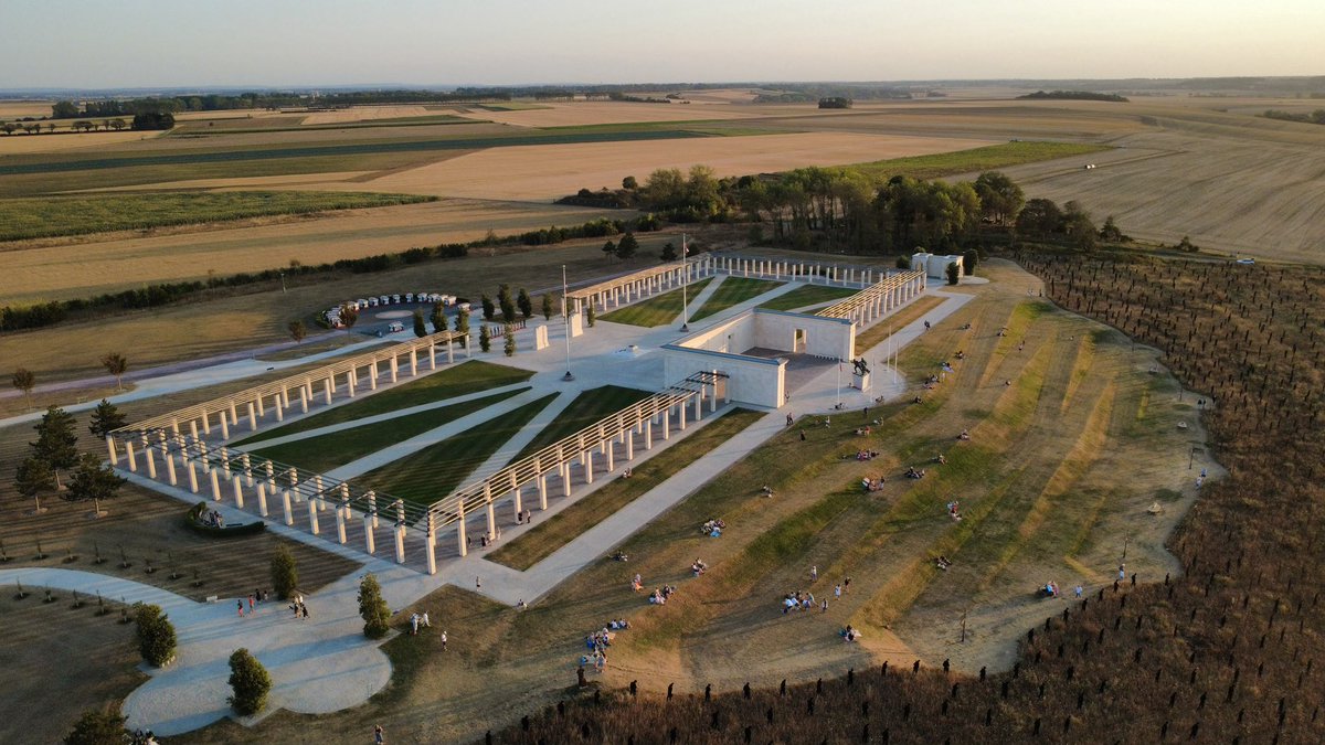 britishmemorial's tweet photo. The solar eclipse at the Memorial, overlooking Gold Beach. ☀️🌙 https://t.co/QeZGBZNtJL