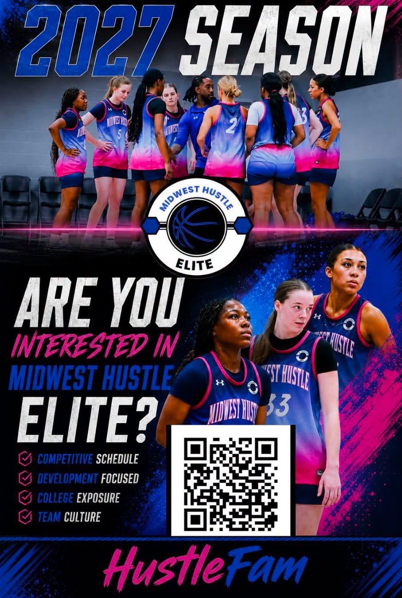 MidwestHustleE's tweet photo. Come join Midwest Hustle Elite
2028-2031 looking for players and ready to connect with new coaches.
2027 class will have 100% of our girls playing at the next level.
Year 1️⃣ was 🔥🔥 come be apart of the something great https://t.co/9tPBJkuXSD