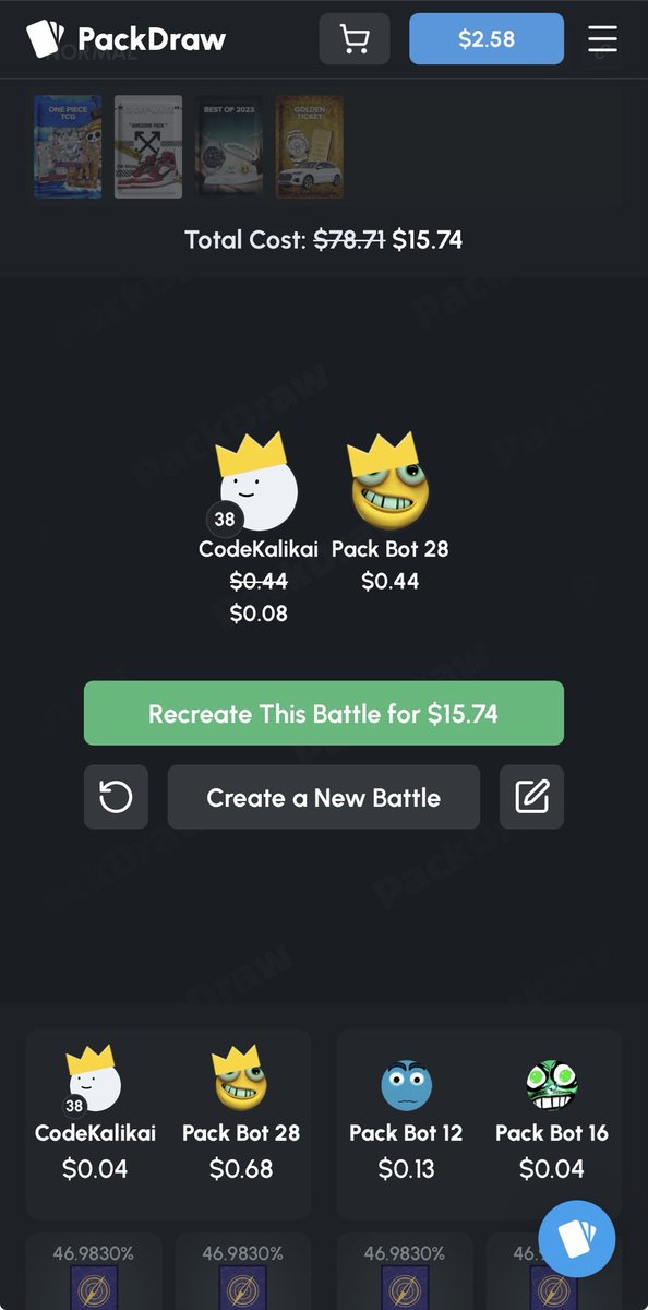 KalikaiX's tweet photo. Daily Reminder to use code “Kalikai” on @PackDraw for a 5% deposit bonus and tons of luck! https://t.co/Ctn86wmBOJ
