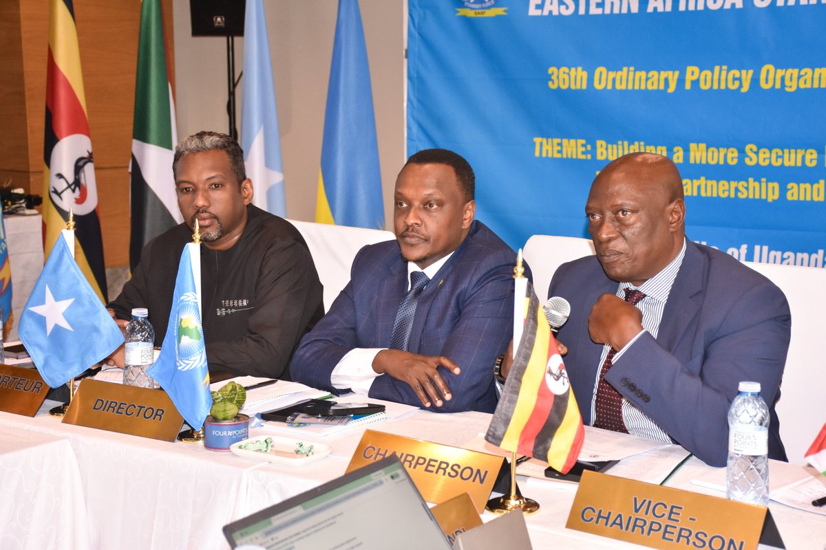 EASF4Peace's tweet photo. As the EASF 36th Policy Organs Meetings continue in Kampala, the Experts Working Group has concluded its three-day meeting, paving the way for the Chiefs of Staff to take forward key discussions on regional peace and security. #POM36 #EASF #PeaceAndSecurity https://t.co/DmDm5NHKS6