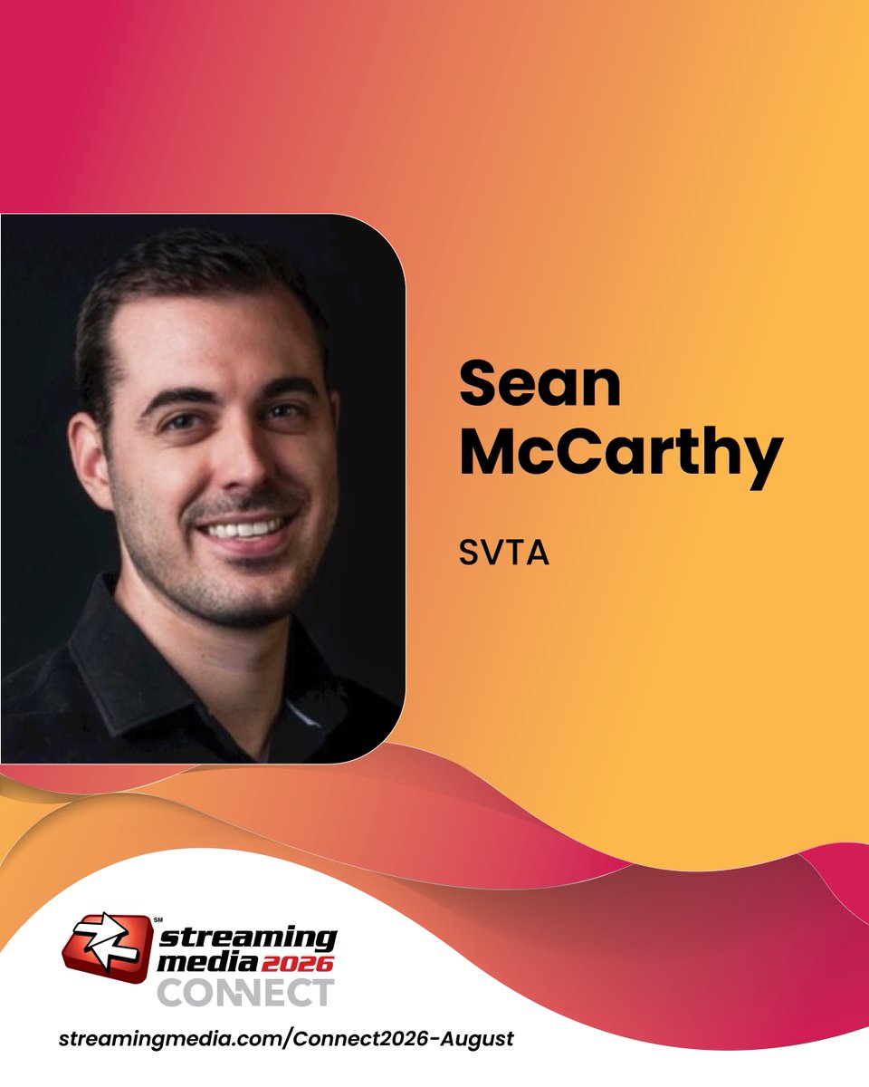 StrMediaShows's tweet photo. Which streaming metrics matter most? At #StreamingConnect, Nadine Krefetz leads Michael Demb of TAG Video Systems, Nishant Sirohi of Paramount, Stephanie Lone of AWS, and Sean McCarthy of SVTA on QoS, QoE and live event performance. Register at our link. https://t.co/bfTg3fzq1O