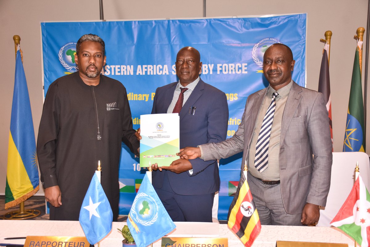 EASF4Peace's tweet photo. As the EASF 36th Policy Organs Meetings continue in Kampala, the Experts Working Group has concluded its three-day meeting, paving the way for the Chiefs of Staff to take forward key discussions on regional peace and security. #POM36 #EASF #PeaceAndSecurity https://t.co/DmDm5NHKS6