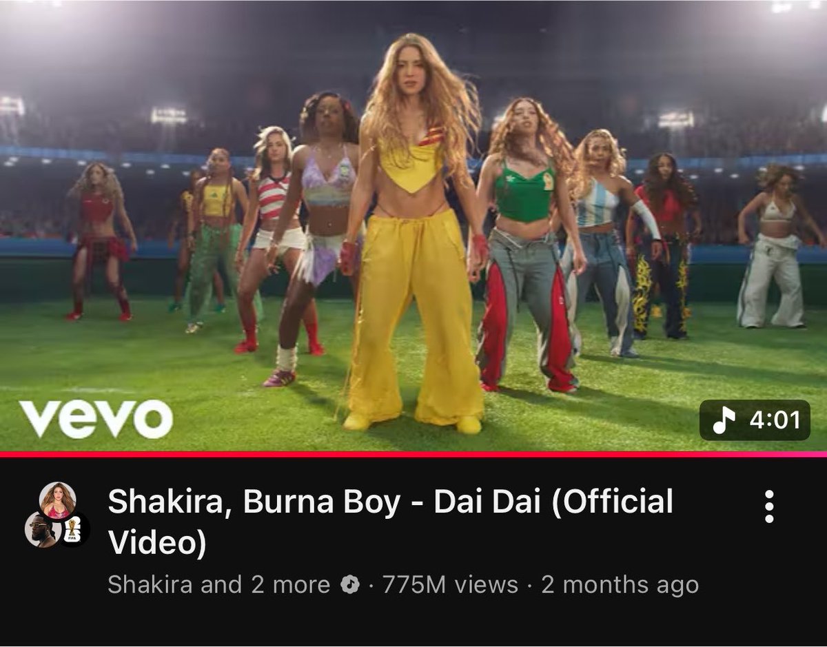 iamrisbek's tweet photo. ALMOST 800 MILLION VIEWS?

But it’s by a Latin artist so not a SONG OF THE YEAR https://t.co/YhAATkEpJE