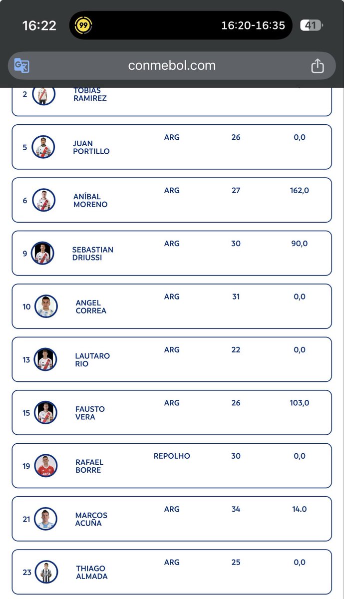 PodCruzmaltino's tweet photo. 🚨 | CONMEBOL CORRIGIU

Nome de Colidio sai da Lista de Boa-Fé do River Plate, e o jogador poderá ser inscrito pelo Vasco caso o clube avance às quartas de final da Sul-Americana.