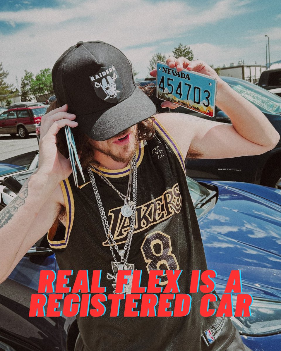 NevadaDMV's tweet photo. REAL FLEX IS HAVING A REGISTERED CAR 🫳🎤
https://t.co/SPOeRRFmmp https://t.co/rCKkhkFhAu