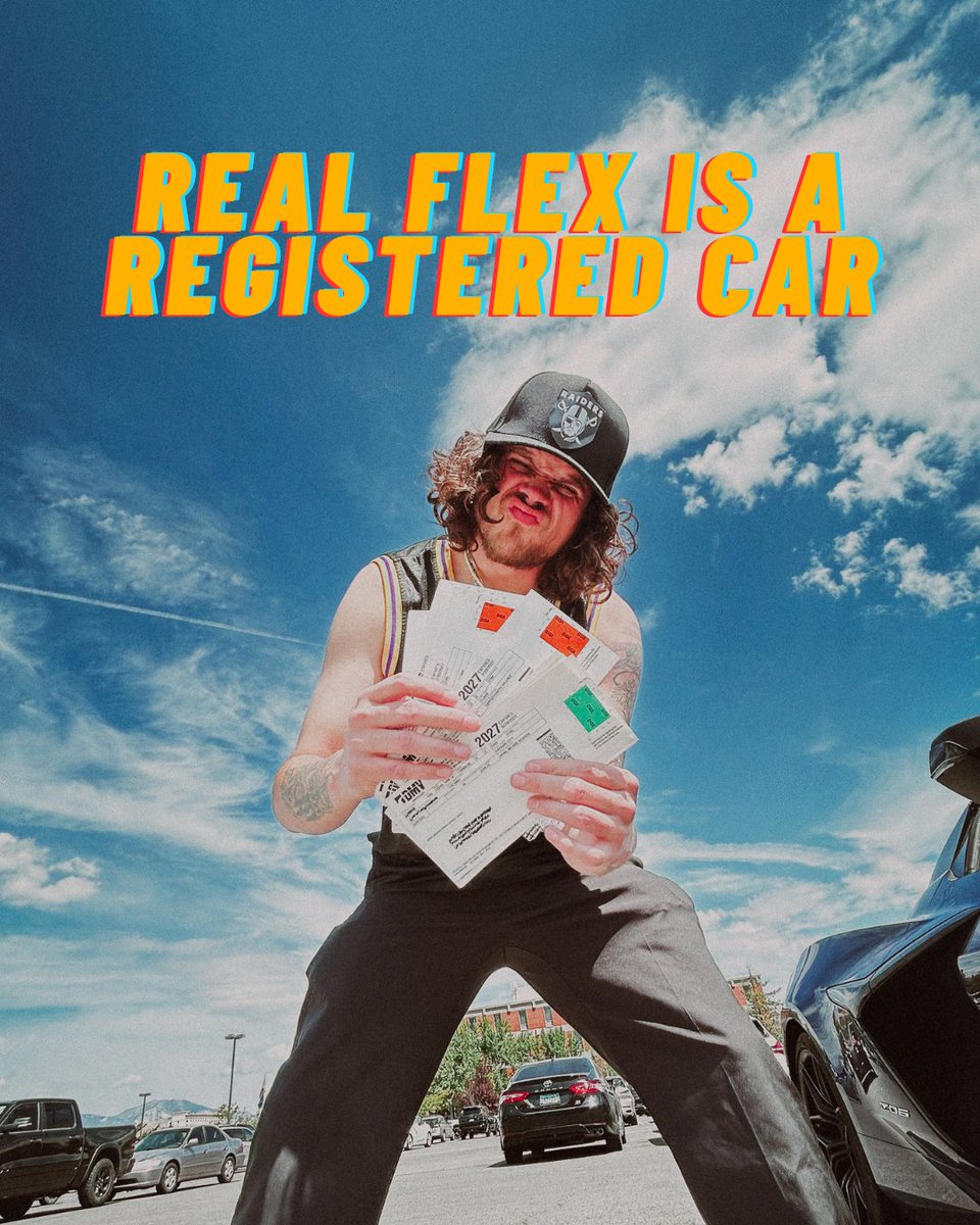 NevadaDMV's tweet photo. REAL FLEX IS HAVING A REGISTERED CAR 🫳🎤
https://t.co/SPOeRRFmmp https://t.co/rCKkhkFhAu