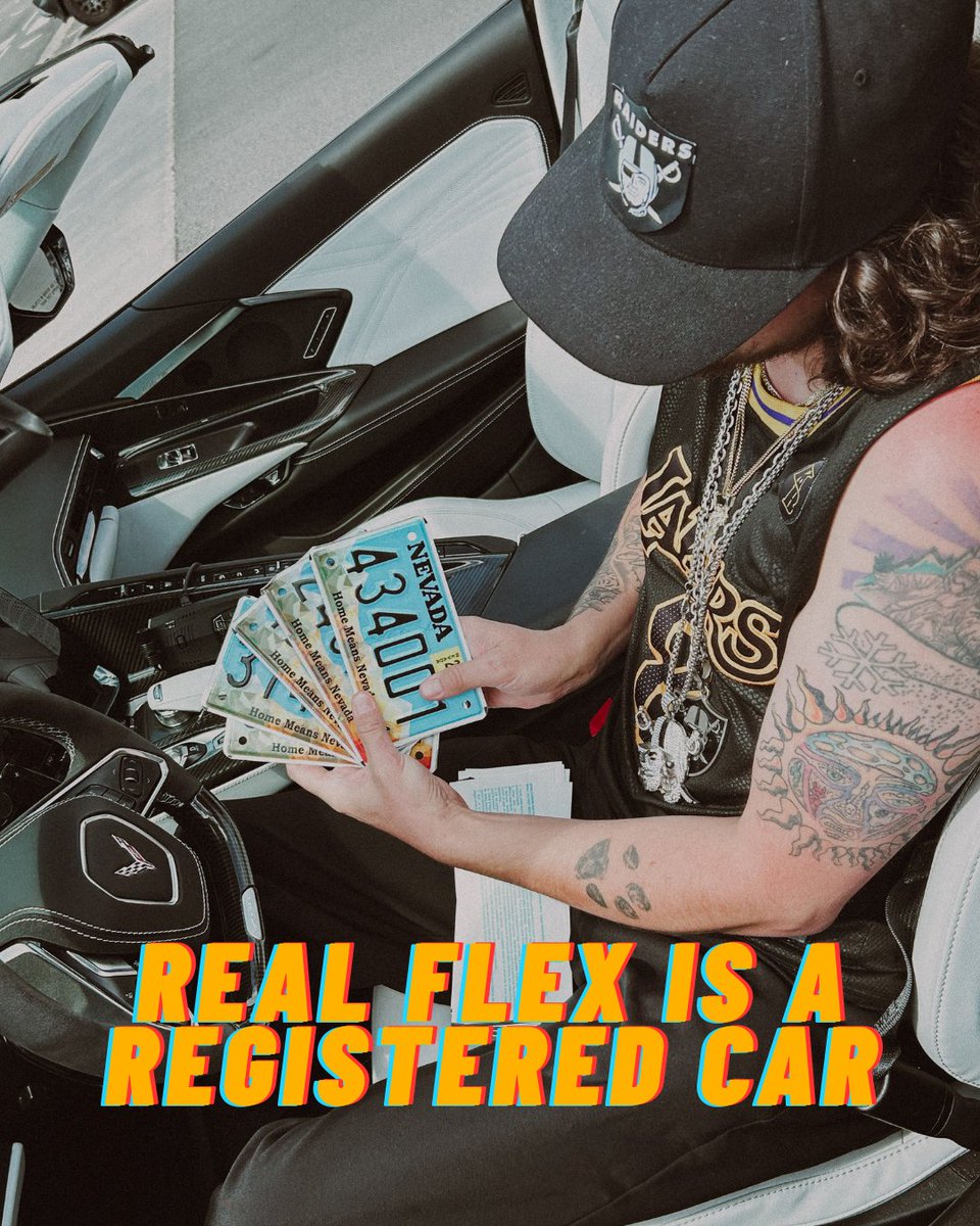 NevadaDMV's tweet photo. REAL FLEX IS HAVING A REGISTERED CAR 🫳🎤
https://t.co/SPOeRRFmmp https://t.co/rCKkhkFhAu