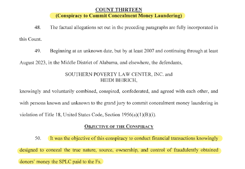 Techno_Fog's tweet photo. Unsealed: the indictment of former SPLC CFO Heidi Beirich

She dated/lived with a neo-Nazi and used donor funds laundered through a fake company to enrich them both

She created fake companies to launder donor money to hate groups and structured transactions to avoid oversight https://t.co/INWP6MCMGa
