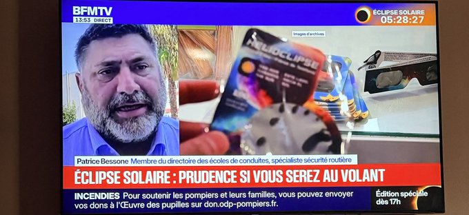 SidneyAzoulay's tweet photo. Sur BFM TV, il n'y a pas que le Soleil qui s'est éclipsé. La conjugaison du verbe "être" aussi !

#Eclipse #BFM https://t.co/xrKqAF98KV