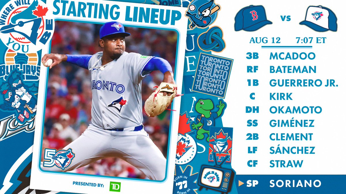 BlueJays's tweet photo. José Soriano makes his home debut! #BlueJays50 https://t.co/96G7i4ySX2