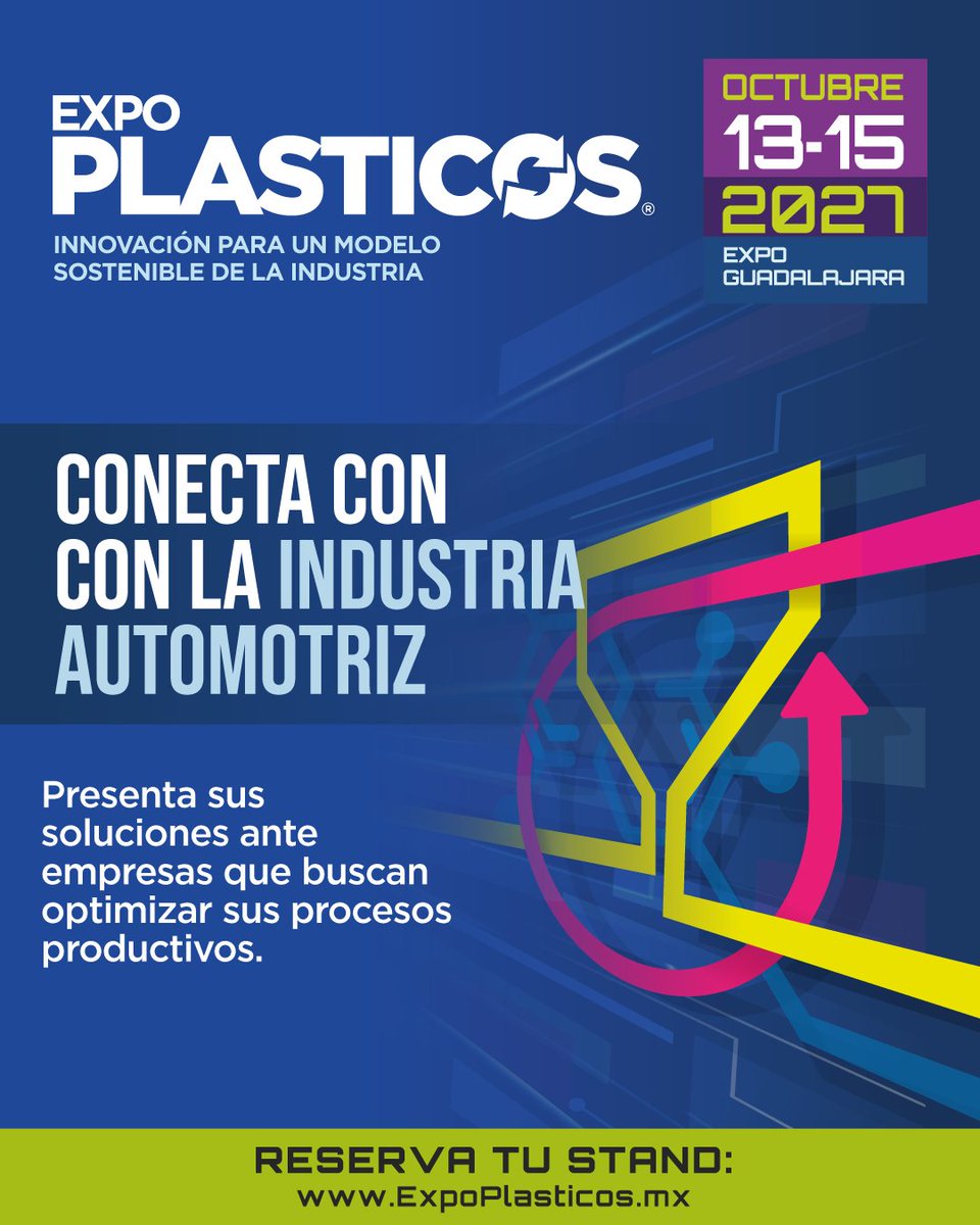 ExpoPlasticos's tweet photo. La industria automotriz busca tecnologías y proveedores capaces de responder a los retos de productividad, calidad y eficiencia que demanda el mercado actual.
✅¡Reserva tu stand! 👉https://t.co/s1FR1duDnC
📅 13 al 15 de octubre 2027
📍 Expo Guadalajara, Guadalajara, Jalisco https://t.co/DFDyUgkEqA