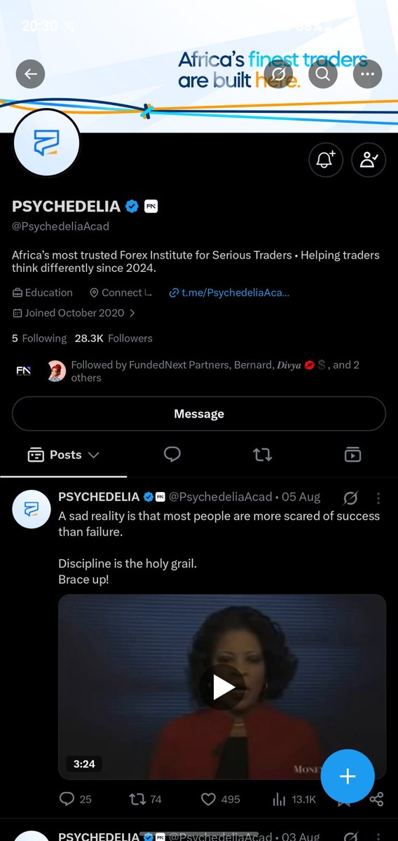 ccmichael_'s tweet photo. @Techriztm @PsychedeliaAcad @1OnlyAce @FundedNext Here sir. 
I truly hope luck shines on me today. 
Thank you. https://t.co/g8wdrM9Y2m