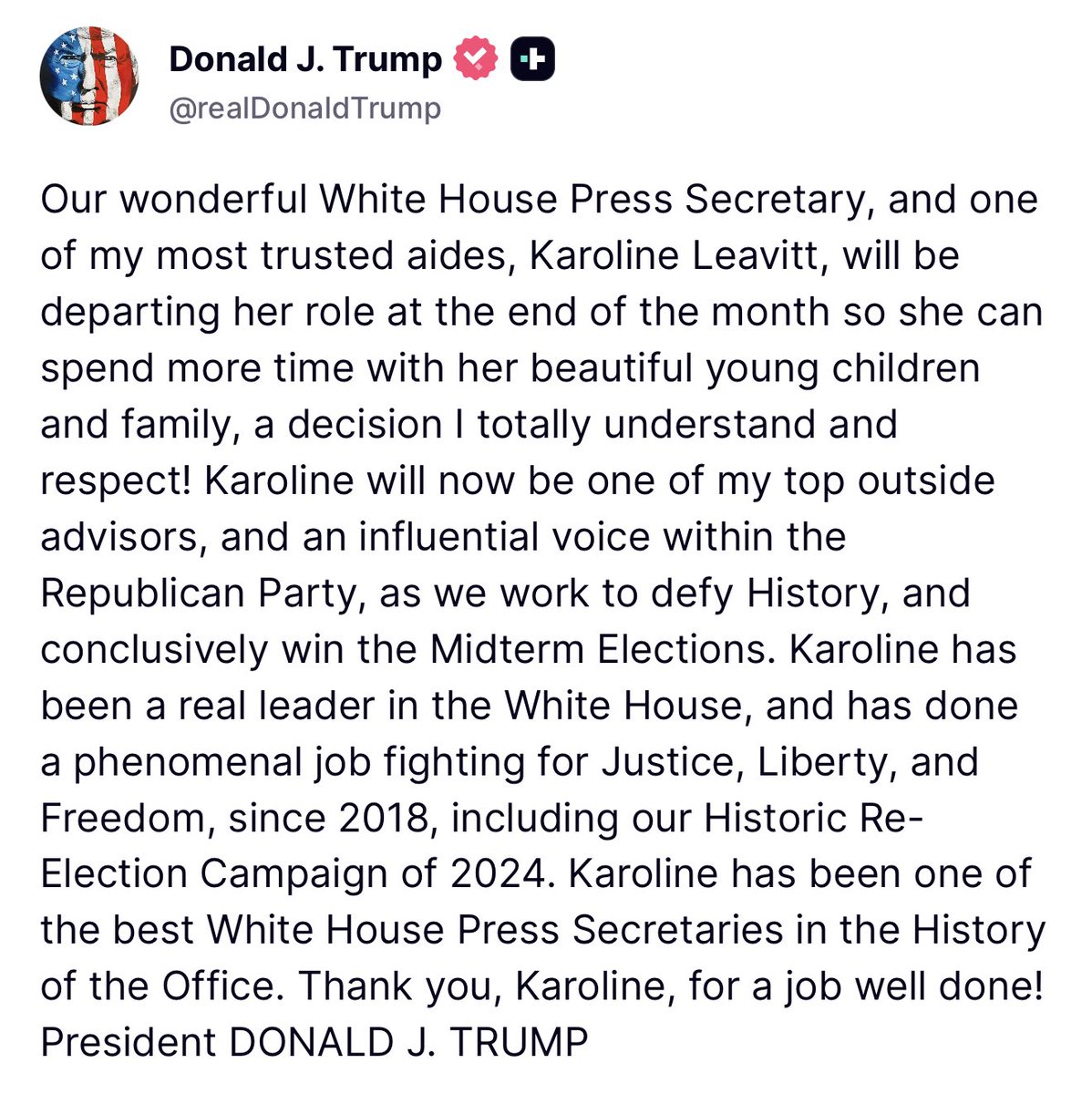 karolineleavitt tweet picture